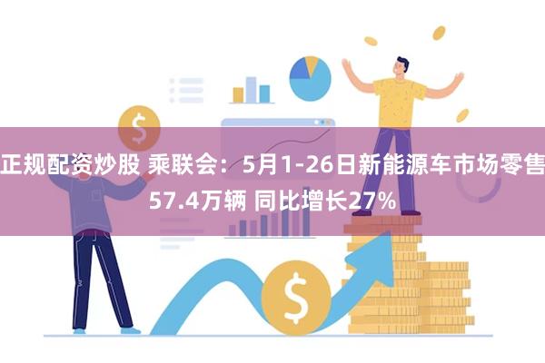 正规配资炒股 乘联会：5月1-26日新能源车市场零售57.4万辆 同比增长27%