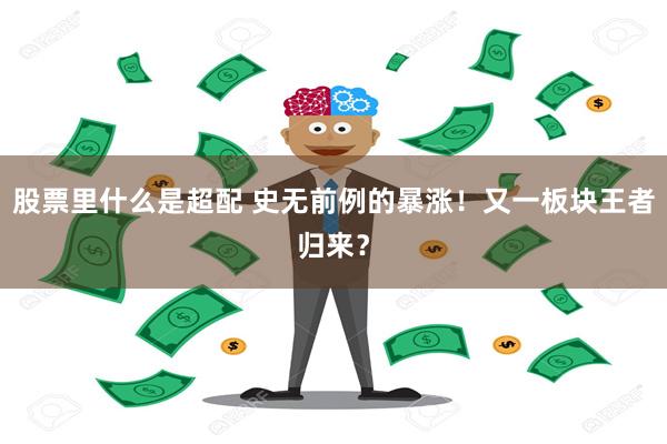 股票里什么是超配 史无前例的暴涨！又一板块王者归来？