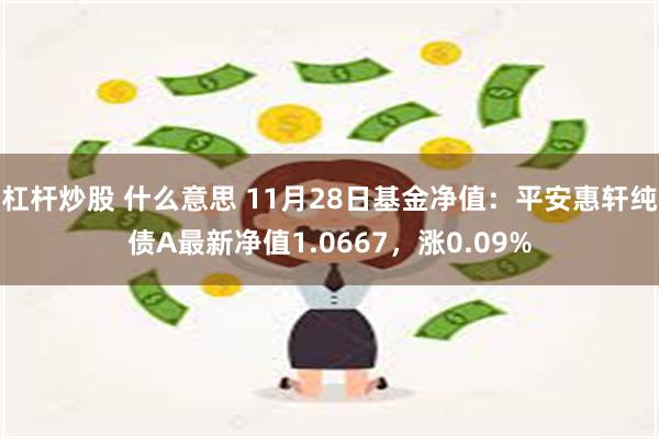 杠杆炒股 什么意思 11月28日基金净值：平安惠轩纯债A最新净值1.0667，涨0.09%