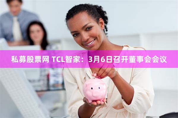 私募股票网 TCL智家：3月6日召开董事会会议